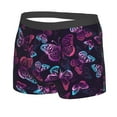 thumbnail image 2 of Haiem Purple Butterfly Men's Boxer Briefs, Every Day Comfort Stretch Cotton Moisture-Wicking Underwear-X-Large, 2 of 9