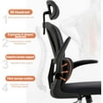Ergonomic Office Chair Comfort Home Desk Chair Adjustable High Back