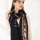 thumbnail image 4 of Bufanda ligera y suave con flecos para mujer, 4 of 6