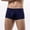 Navy, variant on HUPOM Mens Underwear Boxer Briefs Male Thongs Medium waist Comfort Waist Solid Boxer Briefs Black XL