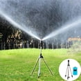 thumbnail image 4 of Easter Decorations Kokovifyves Rotating Tripod Sprinkler-Stainless Steel Rotary Irrigation Tripod Telescopic Support Sprinkler- 360 Degree Automatic Rotating Irrigation Stand Tripod Water, 4 of 9