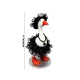 thumbnail image 3 of Desk Goose Goth Black Swan Outfits, 7" Mini Goose Halloween Spooky Black Dress Set for Desktop Goose Accessories, Mini 7 inch Goose outfit for Home Office Desk Decor (H), 3 of 7