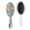 White-135, variant on Sketch Style Floral Hair Brush, Minimalist Artistic Detangler Hairbrush with Aesthetic Tribal Style, Suitable for Women Men Girls Kids, Wet & Dry Use