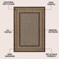 thumbnail image 3 of JONATHAN Y TSN208C-5 Beckett Classic Casual Border Stripe Brown/Dark Gray 5 ft. x 8 ft. Indoor/Outdoor Area Rug, 3 of 10