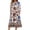 Blue, variant on Wutalume Dresses for Women 2026 Crewneck - 3/4 Sleeve Casual Flowy A-Line Midi with Pockets Boho Vintage, Beach Vacation ,Green M
