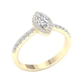 thumbnail image 4 of Imperial 3/4 Ct TDW Marquise Diamond Halo Engagement Ring in 10K Yellow Gold (H-I, I2), 4 of 4