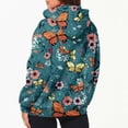 thumbnail image 4 of Chandails à Capuche Zippés pour Femmes Rabais de 50 % en Liquidation Blouse Imprimée Mode Hauts à Manches Longues Chandail Poches à Capuche, 4 of 6