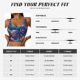 thumbnail image 5 of Daiia Underwater Turtle Dolphin Octopus Printed Women's Sports Bra, Breathable Activewear Bra with U-Back Design and Removable Pads, Comfortable and Supportive for Yoga, Workout-XX-Large, 5 of 8