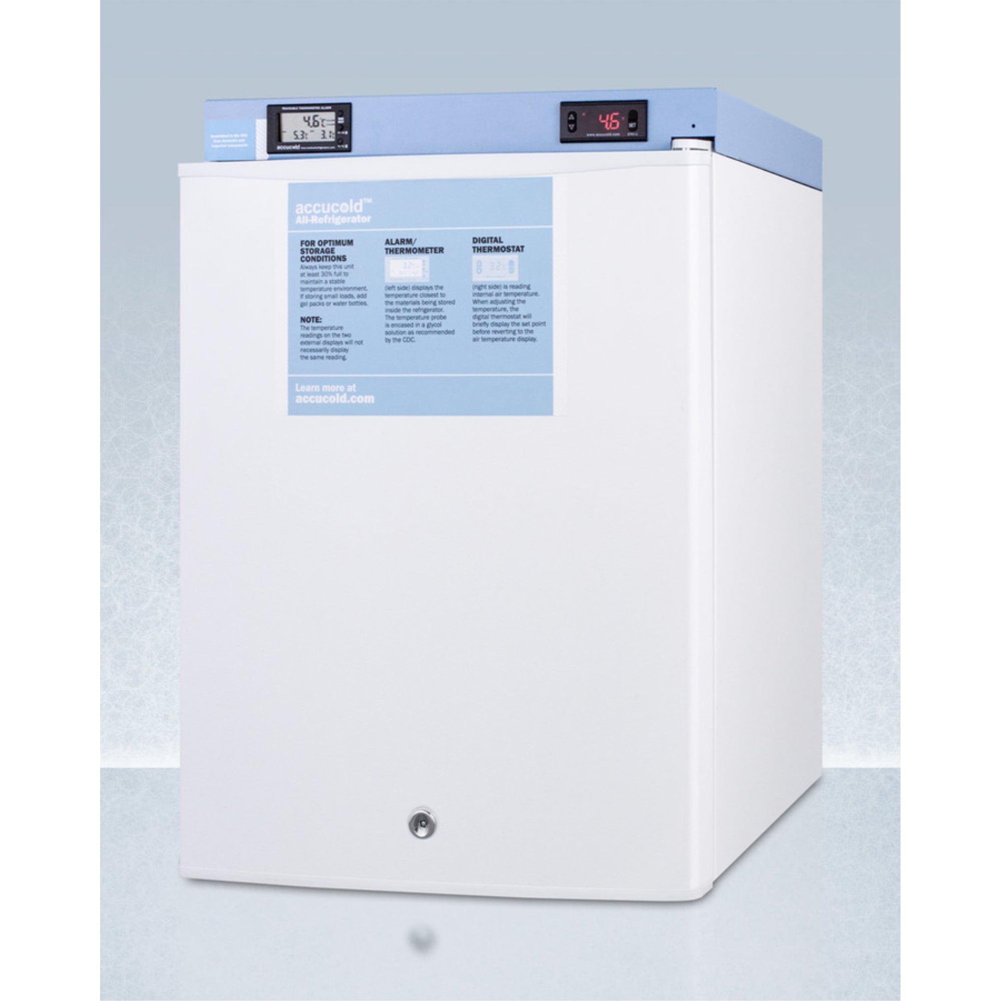 Summit Ff28lwhmed2 19" Wide 2.4 Cu. Ft. Freestanding Medical And Laboratory Compact
