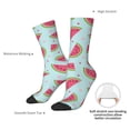 thumbnail image 2 of Yiaed Watermelon Print Great elasticity Crew Socks Sports socks for Men and Women, 2 of 5