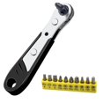 thumbnail image 5 of Hexagon Ratchet Spanner 1/4inch Quick Release Socket Tools with 10pc Batch Heads, 5 of 11
