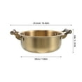 thumbnail image 2 of IDEANATEGRATE Olla Para Pasta Y Sopa Acero Inoxidable Doble Asa Y Color Dorado, 2 of 7