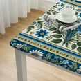 thumbnail image 4 of nygtbtfer  Rectangle Fabric Tablecloth, Blue Lemon Garden, Indoor Outdoor Stain Resistant Fabric Table Cloth, Mediterranean Orchard, 4 of 7