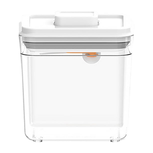 Wosthever Caja de almacenamiento de alimentos recipiente hermético recipiente de plástico transparente con tapas botellas de almacenamiento de No.02