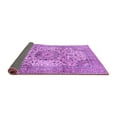thumbnail image 2 of Ahgly Company Indoor Square Medallion Purple Traditional Area Rugs, 3' Square, 2 of 4