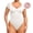 White, variant on Tummy Control Seamless Short-Sleeve Bodysuit