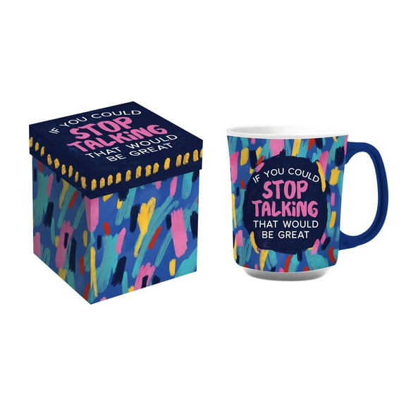 Cup of Awesome, 14oz, Stop Talking