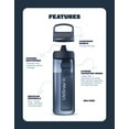 thumbnail image 3 of LifeStraw Go Series Water Filter - BPA-Free, Removes Bacteria, Parasites, Microplastics, Improves Taste, 22oz, Aegean Sea, 3 of 11