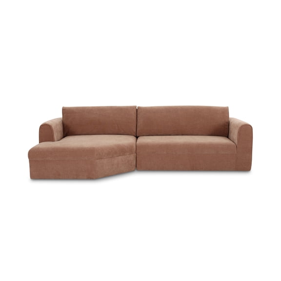 Moe's Home Collection Madrid Sectional Fabric Pink