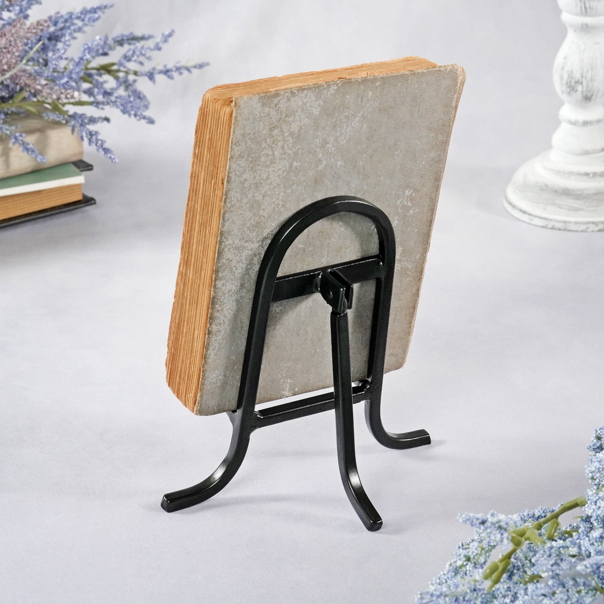 Bard's Small Black Wrought Iron Easel, 6" H x 5.5" W x 4" D (For 6" - 8.5" Plates), Pack of 4