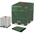 thumbnail image 1 of 1000L IBC Tank Cover, Water Tank Cover, Tank Protective Cover, Dustproof Tank Cover, Green - 120 x 100 x 116 cm, 1 of 3