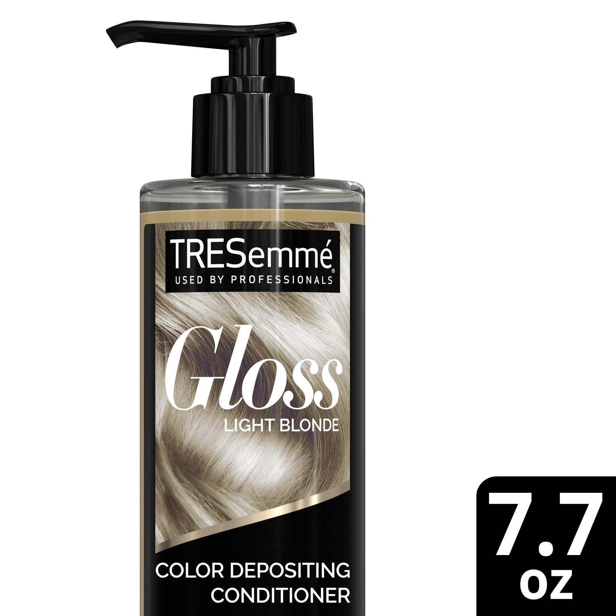 TRESemmé Used by Professionals Color Gloss Light Blonde Provides 3-Minute Results in Shower Daily Conditioner with Keratin, 7.7 fl oz