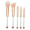 thumbnail image 1 of 5x Beaded Eyeshadow Brush DIY Synthetic Foundation Angled Brush Eyebrow Makeup, 1 of 9