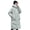 Green XXXL, variant on Winter Women Cotton Jacket Detachable Hood Neck Protection Long Sleeves Pockets Knee Length Zipper Closure Padded Coat Solid Color Windproof Outwear Parka