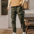 thumbnail image 4 of Dxzfnsa Men's Waterproof Hiking Pants, Slim Fit Cargo Joggers, Stretch Quick Dry Outdoor Pants with PocketsTeacher Pants,Army Green-XL, 4 of 7