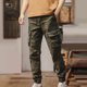 thumbnail image 4 of Pantalones largos para hombre, cintura elástica, transpirables, cómodos, suaves, informales, de playa, de poliéster, 4 of 7
