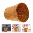 thumbnail image 3 of Basket Trash Can Waste Woven Wicker Bin Garbage Wastebasket Bathroom Rattan Storage Baskets Bedroom Smalllaundry Paper, 3 of 6