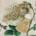 thumbnail image 5 of DECOPRO Unique Large Mother Of Pearl Ball Curtain Tassel Tieback, Tassel Length 8 1/2" (21.5cm), Spread 28" (71cm) # TBMOP8, Pearl Gold #852 (Yellow Gold, Golden Beige, Dark Gold) Sold Individually, 5 of 6