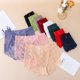 thumbnail image 4 of Bragas de talla grande de cintura alta para mujer, bragas sexis de malla de encaje florales transparentes, calzoncillos de moda, lencería, ropa interior sin costuras, 4 of 5