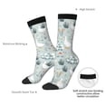 thumbnail image 4 of Haiem Goose and Doodle Flowers Pattern Crew Socks – Soft & Durable Moisture-wicking Socks, Stay-Up Fit for Business, Work, and Casual Wear Size 5-11, 4 of 6