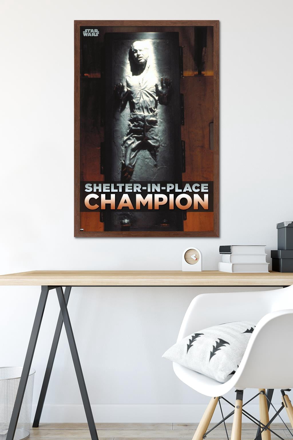 Star Wars: Saga - Han Solo - Shelter In Place Wall Poster, 22.375" x 34", Framed