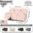 thumbnail image 7 of Xoenoiee Pink Cherry Blossom Pattern Recliner Sofa Covers Sectional Couch Cover for Reclining Couch 3 Seat, 8-Pieces 3 Cushion Sofa Stretch Recliner Sofa Slipcover, Soft Jacquard Furniture Protector, 7 of 7