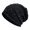 Black, variant on Yihuala Breathable Cap with Hot Drilling Design for Everyday Wear Stretchy Slouch Headwear Turban Hat for Muslims Women
