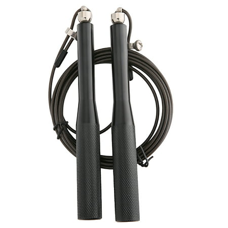 Cpokoh Aluminum High Speed Steel Cable Jump Rope for Fast Endurance Crossfit Boxing,