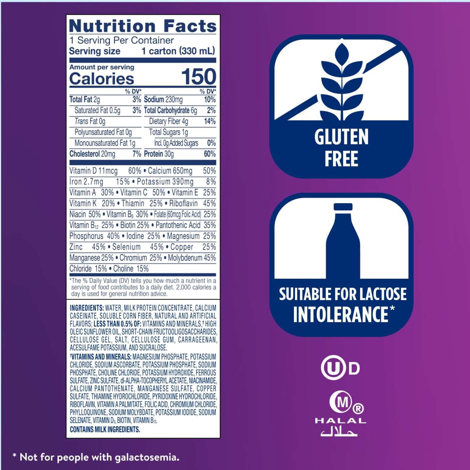 (3 pack) Ensure Max Protein Shake, 30g Protein, Birthday Cake, 11 fl oz, 4 Pack