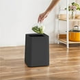 thumbnail image 7 of Kitchen Trash Can, Step-On Garbage Can with Lid, Tall Kitchen & Bathroom Trash Can, Small Office Waste Bin, Black - Xuniizn, 7 of 7