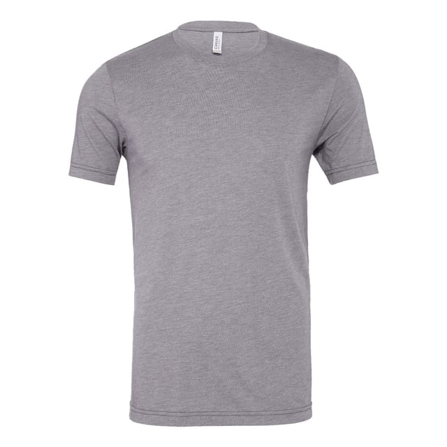 BELLA+CANVAS T-Shirt Unisexe Col Rond Triblend Manches Courtes, TP, Storm Triblend