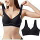 thumbnail image 2 of Sujetador ajustable con anillas de acero y cuello en V para mujer - Sin aros, push-up, cómodo - M-XXXL, 2 of 6