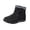 Black, variant on Insulated Winter Boots for Women with - Outdoor Footwear Zipper Closure Low Heel Cold Weather Trekking Shoes