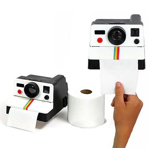 Caja De Papel Higiénico Retro Con Forma De Cámara Bonita, Portarrollos De Papel Higiénico, Caja Retro Para Decoración De Baño Cateissary EL012079-00
