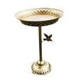 thumbnail image 3 of Baño de aves al aire libre alimentador de aves plato metal vintage de carpintería de pájaros bancos de pájaros para la cubierta casera balcón de patio Oro, 3 of 8