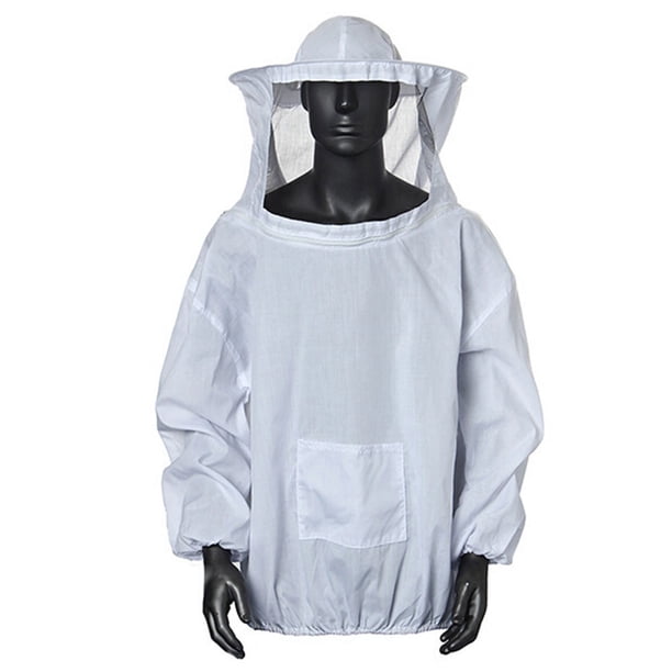 Herramienta de equipo de apicultura, traje de apicultura. Anti abeja para apicultor de apicultura - Blanco