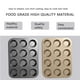 thumbnail image 5 of Billuyoard Muffin Cup Cake Utensilios para hornear Cupcake Herramientas Antiadherente Molde de acero Egg Bandeja para hornear Muffin Cake Mold Herramientas y accesorios para hornear oro doce Billuyoard HA001646-04, 5 of 6