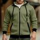 thumbnail image 1 of MHFRRA Sudadera con Capucha y Bolsillos para Hombre, Ligera, Informal, Cómoda, Estilo Urbano, Deportiva, con Capucha Verde, 1 of 4