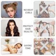 thumbnail image 6 of 2 Pairs Overnight Curler Set,Lazy No Heat Hair Curler,Damage-Free Curls Cloth Heatless Curling Set,Curler with Cloth Hair Cap,DIY Hair Styling Tools for Women (Brown), 6 of 7