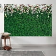 thumbnail image 5 of Flower Wall Wedding Backdrop White Pink Floral Blossom Bridal Shower Photography Background Green Leaves Plant Spring Nature Birthday Party Decorations Banner Supplies Photo Booth Props, 5 of 5